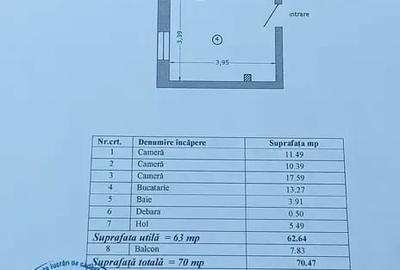 Apartament 3 camere decomandat, 70 mp - Piata Reșița - 9