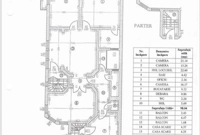 Casă individuală cu 10 camere cu Teren 500 Mp în Capitale - 22