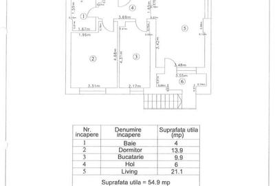 Apartament cu 2 camere decomandat în Drumul Taberei