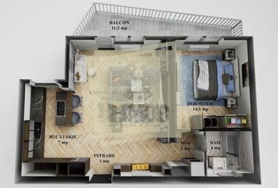 Apartament 60 mpu cu 2 camere balcon 9 mpu acoperit in zona Rahovei - 4