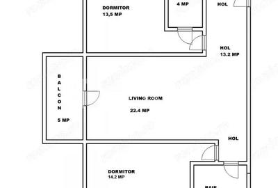 3 camere 2 bai etaj 1 - Apartament de vanzare Arhitectilor 3 camere 2 bai etaj 1 - Apartament de vanzare Arhitectilor - 3