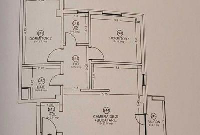 Apartament cu 3 camere semidecomandat în Exterior Vest - 3