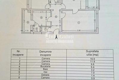 | Apartament cu 3 camere | Tiglina 2 | - 7