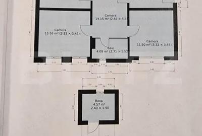 Apartament 4 camere, 74.27 mp, zona Punctele Cardinale - 1