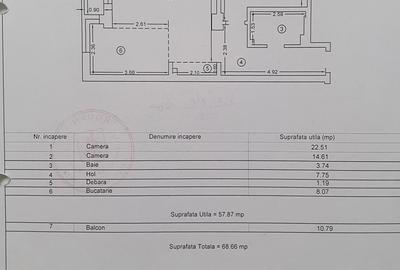 Apartament cu 2 camere semidecomandat în Nord - 7