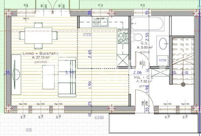 Duplex cu 4 camere cu Canalizare în Florești - 2