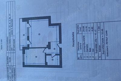 Apartament cu 2 camere decomandat în Central