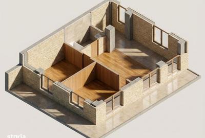 Apartament cu 3 camere semidecomandat în Florești - 1