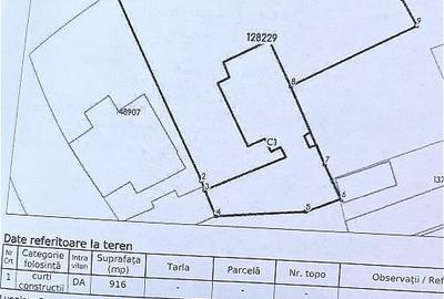 Teren Construcții intravilan de 916 mp, în Ultracentral - 1