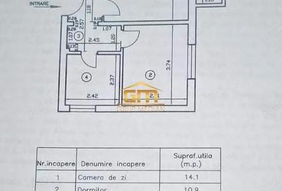 Apartament cu 2 camere decomandat în Nord - 1