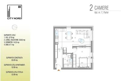 2 camere la Parter Proiect Boutique exclusiv CITY NORD! - 6
