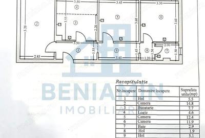 3 camere decomandat-Centrala termica-Parter-Mobilat si Utilat-Izolat - 7