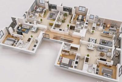 Apartament cu 3 camere semidecomandat în Central - 1