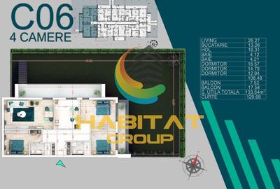 Titan 4 camere decomandat  132 mp + curte 149 mp PREMIUM - 2