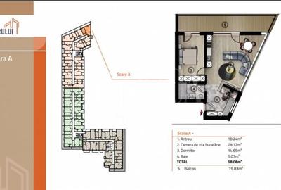 Apartament 2 camere de vanzare in Sopor, Cluj Napoca