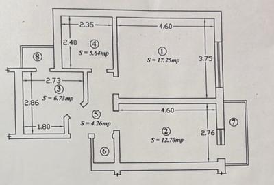 Apartament cu 2 camere decomandat, mobilat în Central - 7