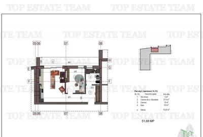 Apartament cu 2 camere semidecomandat în 1 Decembrie 1918 - 2