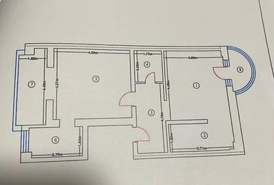 Apartament 2 camere + 2 balcoane + dressing , Strada Traian - 1