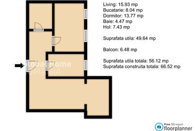 Prima Vista - Fabrica Glucoza | Apartament 2 Camere + Balcon | Bloc Finalizat - 7