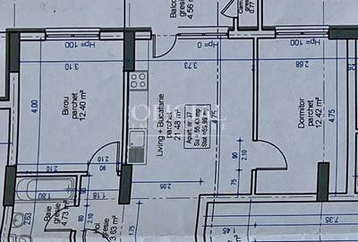 Apartament cu 3 camere semidecomandat în Florești - 2