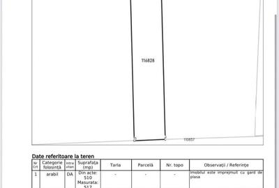 Teren Construcții intravilan de 517 mp, în Central - 3