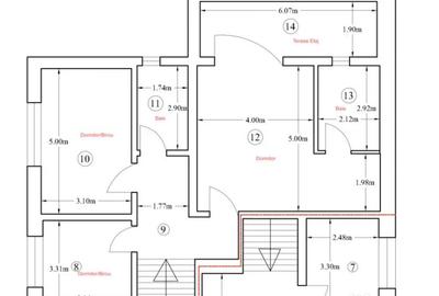 Casă cu 5 camere cu Teren 250 Mp în Independenței