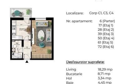 Garsonieră 39 mp – Bloc nou, 7 min Metrou Berceni - 4