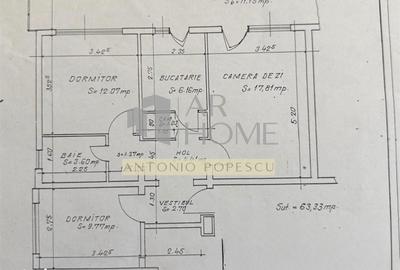 Apartament cu 3 camere decomandat în Malu Roșu - 13