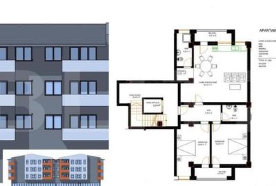 Apartament 3 camere, 93,44 mp, zona Ford - 1