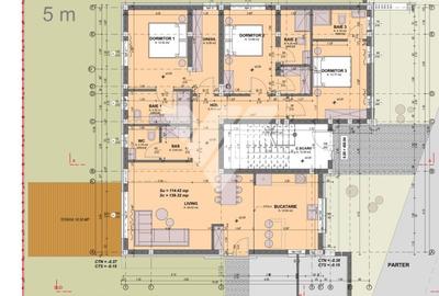 Apartament de lux 115 mp utili 4 camere 4 bai curte privata 200 mp - 2