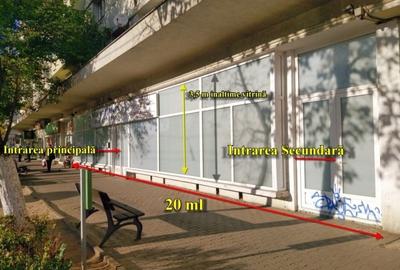 Inchiriez avantajos Spatiu comercial 195 mp, 20 m vitrina Buc. Calea Grivitei - 14
