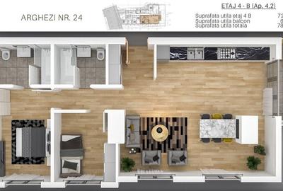 UltraCentral| 2 camere + Birou 2 min Universitate| Direct Dezvoltator| - 15