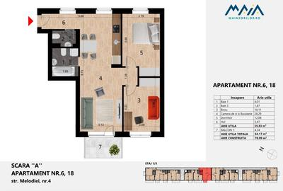 Apartament cu 3 camere semidecomandat în Zorilor - 2