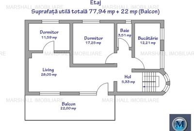 Vila cu 5 camere de vanzare in Blejoi, 160,61 mp #16750 - 15