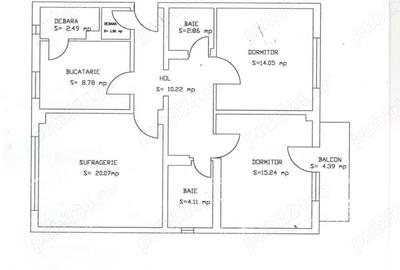 Vand apartament 3 camere decomandat, 85 mp, etaj 1 din 4, Mun. Calarasi, Cartier Mircea Voda - 2