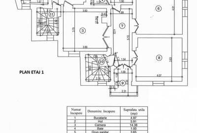 Casă individuală cu 9 camere cu Canalizare în Dorobanți - 5