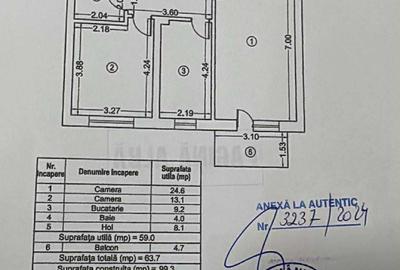 Apartament  Decomandat Finisat Plaza Residence  - 64 mp - 7