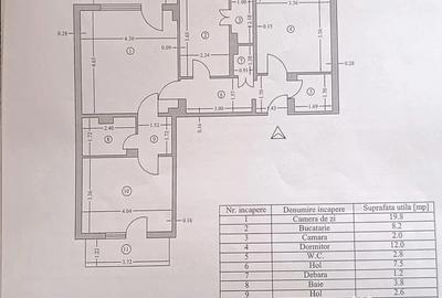 Apartament cu 3 camere decomandat în Teilor - 1