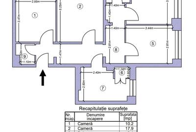 Inchiriez spatiu comercial- apartament 4 camere, Parter - 3