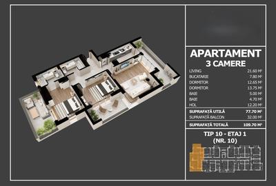 Bloc tip boutique – Popesti Leordeni | Studio- Apartamente 2-3 camere - 11