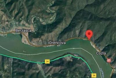 Berzasca Cozla -1000 mp teren- front la Dunare-DN57-32m - 3