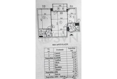 Apartament cu 2 camere decomandat, mobilat în P-ța Romană - 11