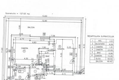 Bld Republicii etaj 9 din 9 suprafata totala 127 mp - 6