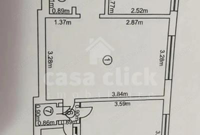 Apartament 2 camere semidecomandat, parter, Mazepa 1 zona centrala, ideal pentru renovare