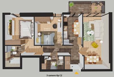 Apartament cu 3 camere în Cotroceni - 8