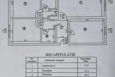 Apartament cu 3 camere decomandat în Steaua