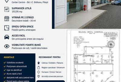 Spațiu comercial, de 194 mp, în Central - 1