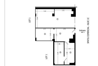 Spațiu comercial, de 222 mp, în Ultracentral - 8