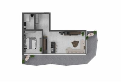 Apartament cu 2 camere semidecomandat în Nord - 6