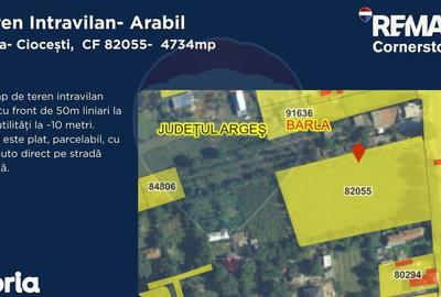 Teren de 4734 mp, în Bârla - 2